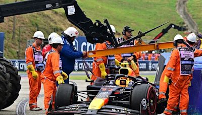 Checo Pérez eliminado en la Q1 en GP de Hungría tras fuerte choque contra muro
