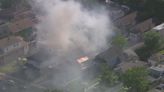 Chicago firefighters battle house fire in Belmont Cragin