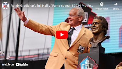 WATCH: Randy Gradishar's full Hall of Fame acceptance speech