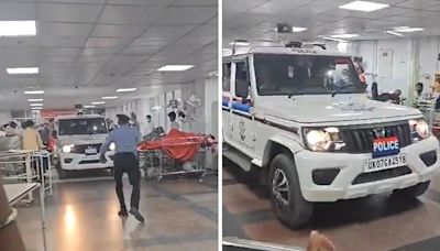 Police car drives through waiting area at AIIMS Rishikesh to arrest paramedic accused of molestation