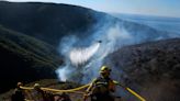 Crews battle brush fires in Southern California sparked by winds, red flag warnings issued