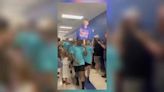 Students pay tribute to fallen classmate during farewell walk at Clark County school