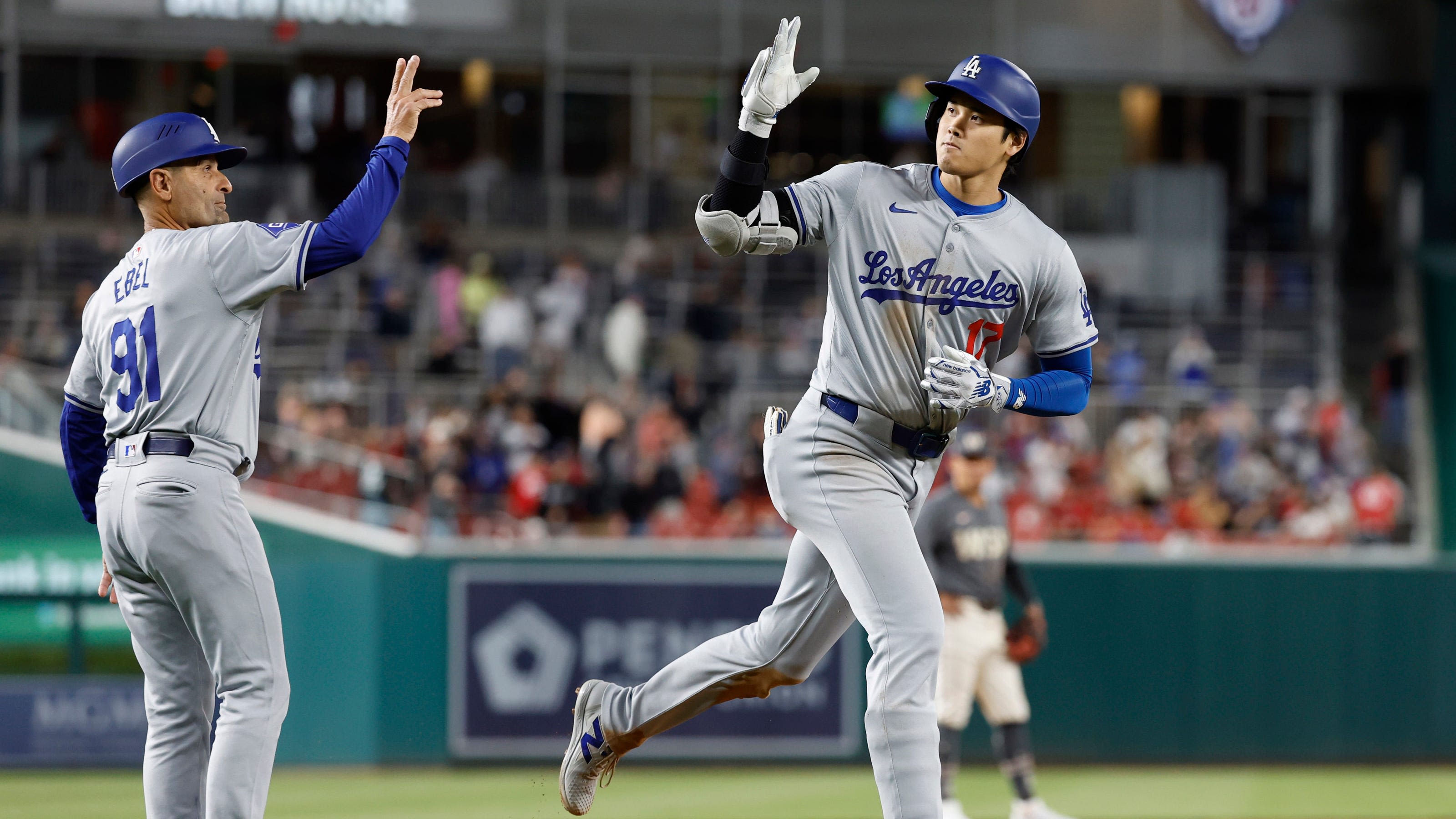 Shohei Ohtani showcases the 'lightning in that bat' with hardest-hit homer of his career