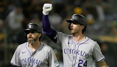 McMahon hits 2-run homer in the 12th inning to lift Colorado Rockies over Oakland Athletics 4-3