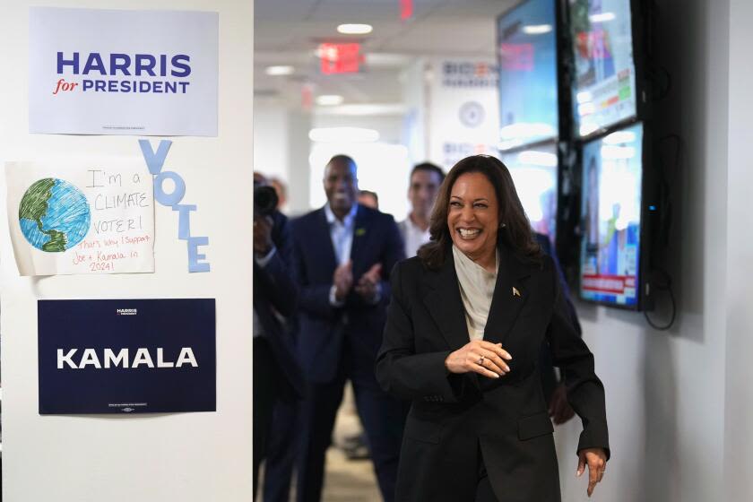 'Embrace her,' Biden says as Harris gives her first speech as likely Democratic nominee