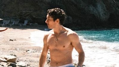 Barry Keoghan posts shirtless snaps & selfie with Stormzy & Ed Sheeran