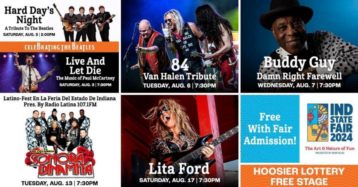 Final free concerts announced for 2024 Indiana State Fair