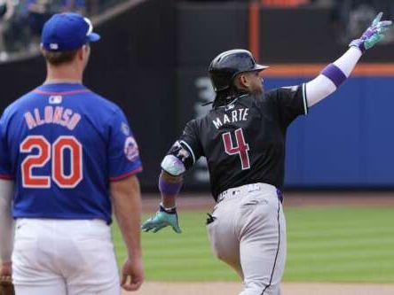 Marte homers twice, including go-ahead, 2-run drive in 9th as Diamondbacks beat Mets 5-4