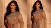Anant Ambani- Radhika Merchant Mangal Utsav: Katrina Kaif exudes elegance in Tarun Tahiliani’s black and golden netted saree, proving classics never go out of style
