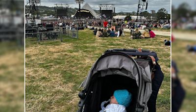 Was this the youngest baby at Glasto? Dad of six-week-old praises festival community