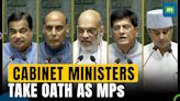 First 18th Lok Sabha Session Begins; Cabinet Ministers Take Oath As MPs