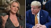 Jurors struggle to keep straight face during Stormy Daniels testimony recalling spanking Trump with magazine