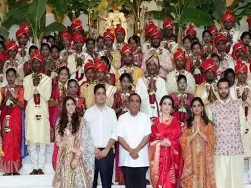 Ambani family organize 'Samuh Vivah'for 50 underprivileged couples before Anant-Radhika's wedding