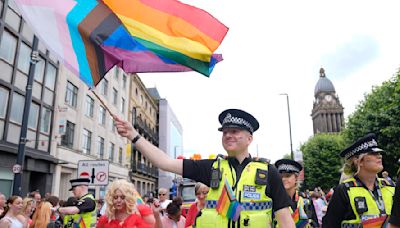 Leeds police out in force for Pride days after violent riots