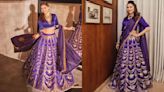 Ananya Panday vs Madhuri Dixit Fashion Face-Off: Who styled the purple raw mango lehenga better?