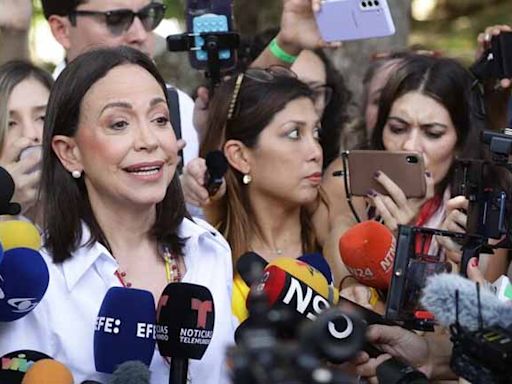 María Corina Machado reitera el llamado a cuidar los centros electorales "hasta el final"