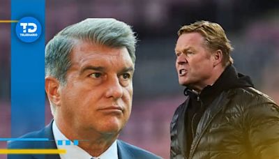 Ronald Koeman señala que antes Joan Laporta no sabía como proteger a un entrenador