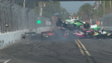 Marcus Ericsson wins IndyCar season opener as massive crashes send two cars airborne in St. Petersburg