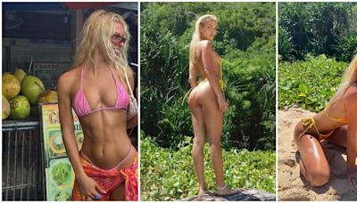 Los explosivos posados de Jessica Goicoechea durante su espectacular viaje a Bali