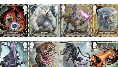 New Royal Mail stamps feature iconic Dungeons & Dragons characters and monsters