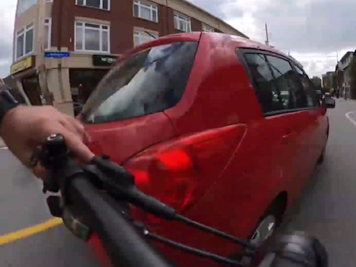 Ottawa councillor posts social media video of close call with car while cycling