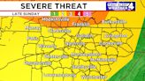 First Alert Weather: Strong to severe storms possible Sunday