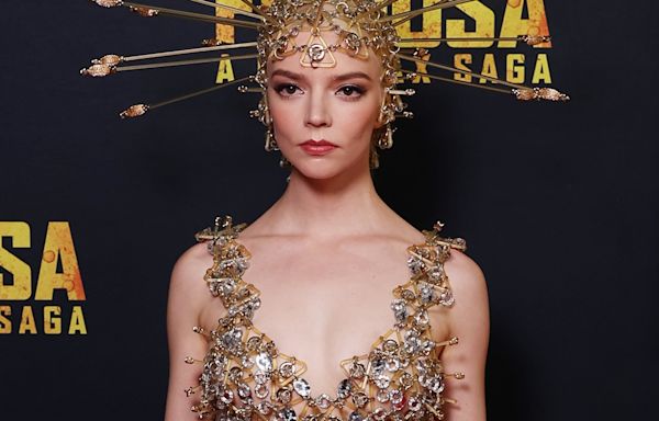 Anya Taylor-Joy Hits the Bullseye in Sheer Dress With Pierced Arrows - E! Online