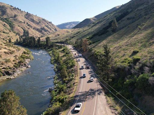 Idaho 55 highway blocked in both directions because of a fire. What we know