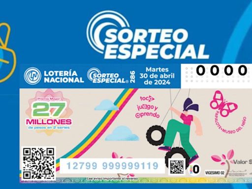Resultados Sorteo Especial 286: lista de ganadores de la Lotería Nacional, hoy 30 de abril del 2024
