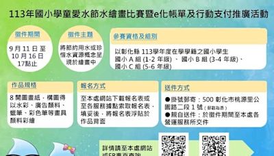 台水十一區處辦國小學童愛水節水繪畫比賽起跑