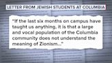 Jewish students at Columbia University pen letter about pro-Palestinian campus protests