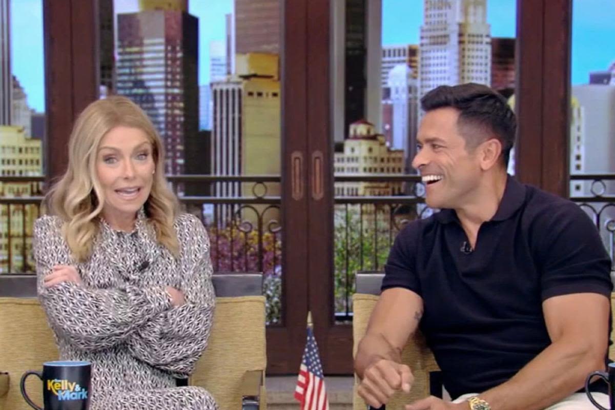 Kelly Ripa and Mark Consuelos recall his "skinny jean phase" on 'Live': "Go off, king!"