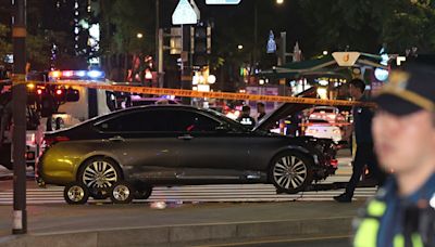 Driver whose car struck pedestrians in South Korea will face accidental homicide investigation