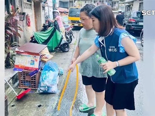 北市信義區暴雨釀災！網諷「擺拍勘災」 徐巧芯駁斥：里長可作證