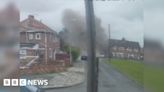 Middlesbrough house explosion caught on doorbell camera