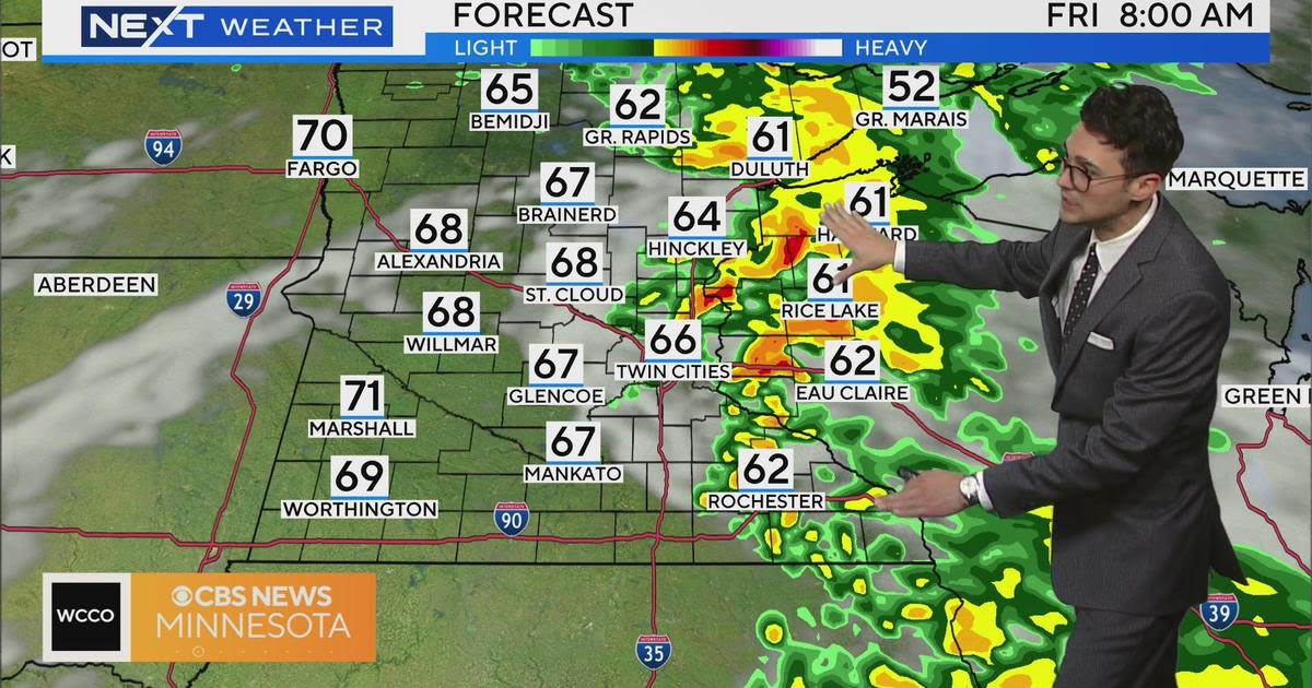 Storms on Friday across Minnesota before a dry and mild weekend