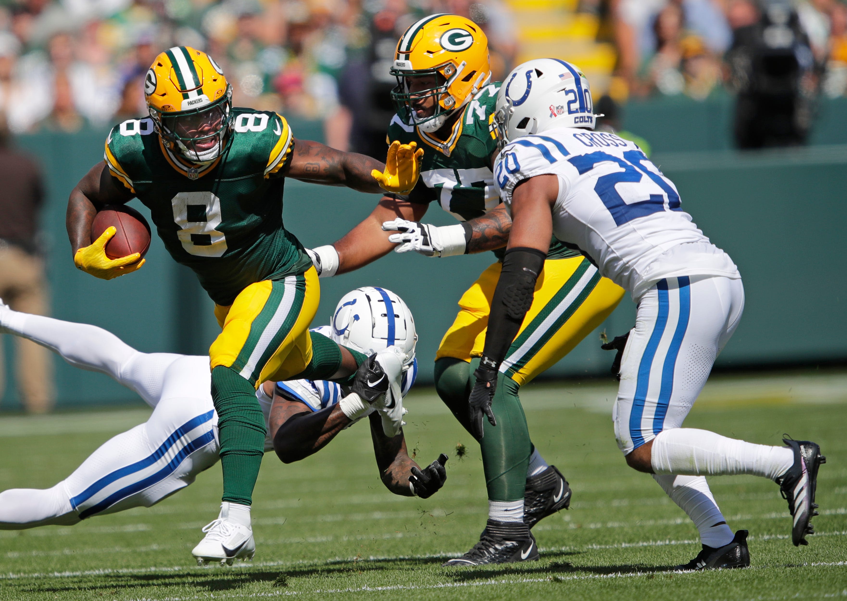 Recap: Jacobs, Packers run past Colts, 16-10