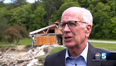 Sen. Peter Welch tours sites in Caledonia County hit hardest during July's floods nearly one year later
