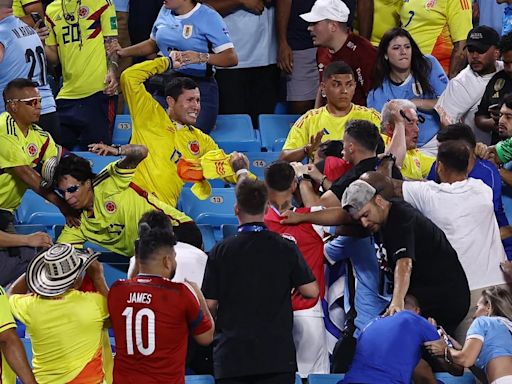 Serios incidentes tras la eliminación de Uruguay de la Copa América: Darwin Núñez se peleó con hinchas colombianos en la tribuna