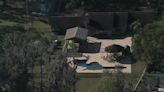 Gun-shaped pool installed in Florida backyard captured in aerial footage