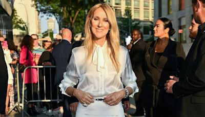 Céline Dion Triumphantly Returns to the Red Carpet in an All-White Ensemble