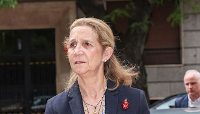 Primeras imágenes de la infanta Elena tras conocerse la fundación del rey Juan Carlos para dejarles su herencia