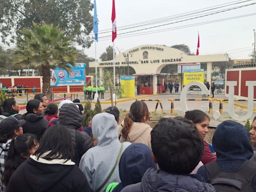 Ica: Universidad Nacional San Luis Gonzaga señala que examen se calificó de la manera adecuada