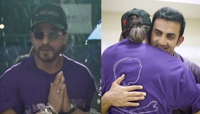 Shah Rukh Khan Visits Gautam Gambhir After Match Is Called Out; Check Out Inside Video Of KKR Dressing Room