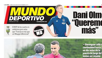 Portada de hoy de la edición Bizkaia-Araba de Mundo Deportivo