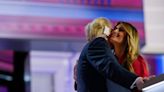 Melania Trump makes rare appearance to watch Donald deliver convention speech