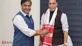 Assam CM announces positive response from Rajnath Singh on third defence corridor proposal - The Economic Times