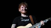 Ed Sheeran, Elton John celebrate holiday hijinks at Ipswich Town-Watford match