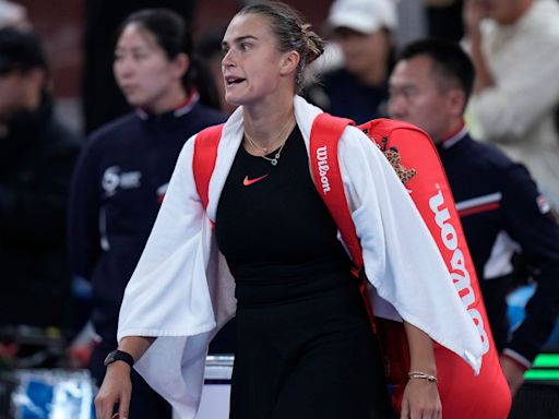 Aryna Sabalenka’s winning run comes to an end in China Open quarter-finals