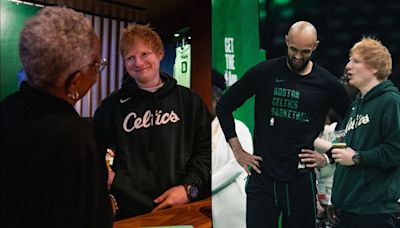 NBA: Ed Sheeran apoya a los Boston Celtics en la final de Conferencia del Este
